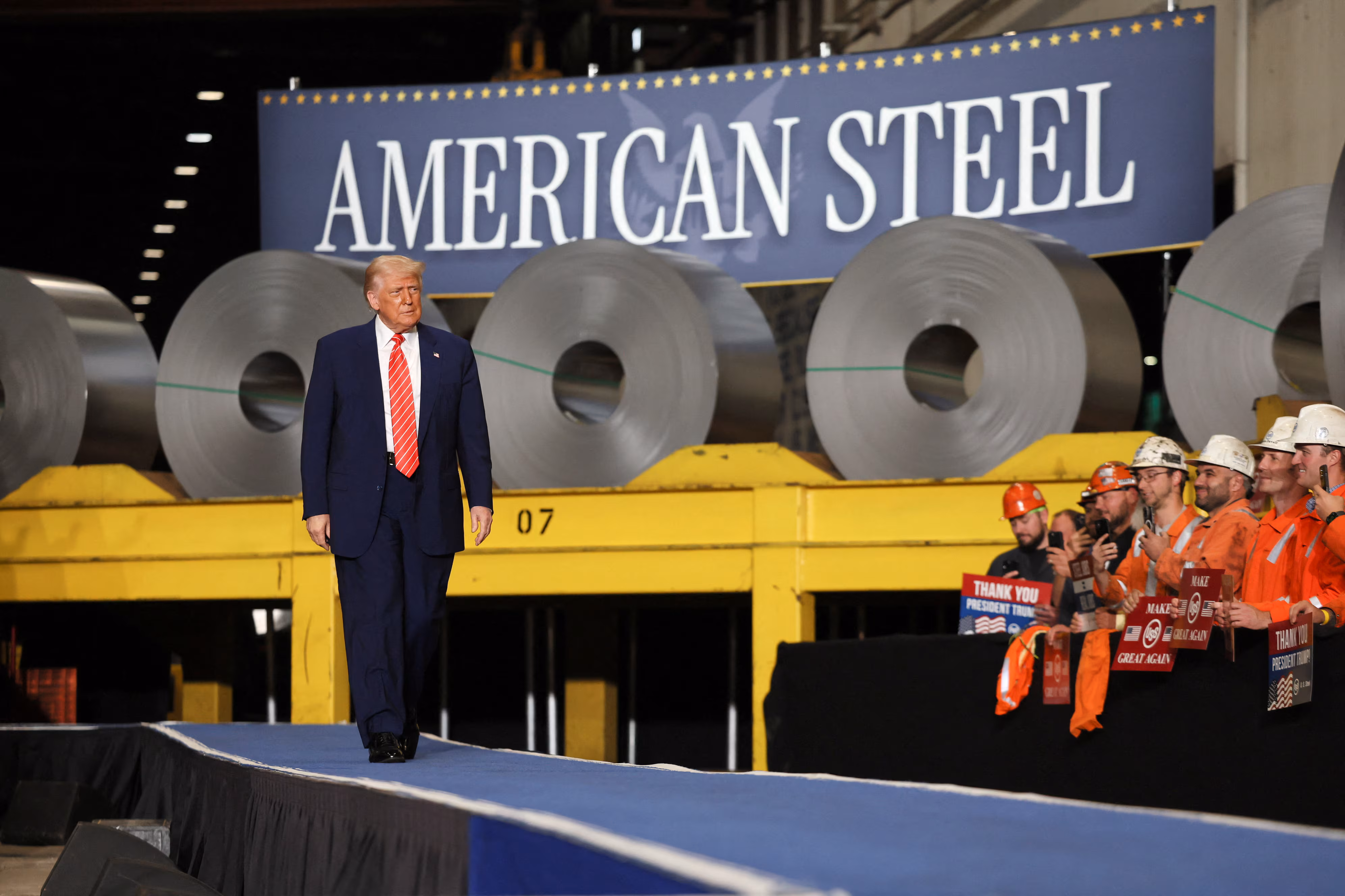 US to double steel and aluminium tariffs to 50%, Trump says