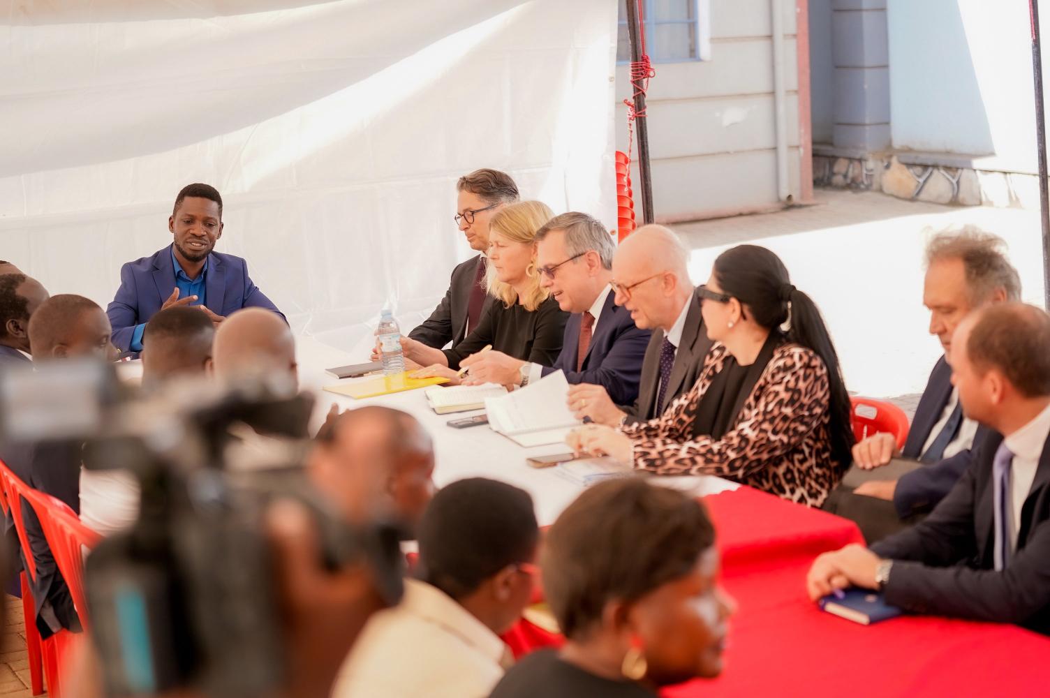 Bobi Wine pushes EU to act on Uganda’s rights abuses