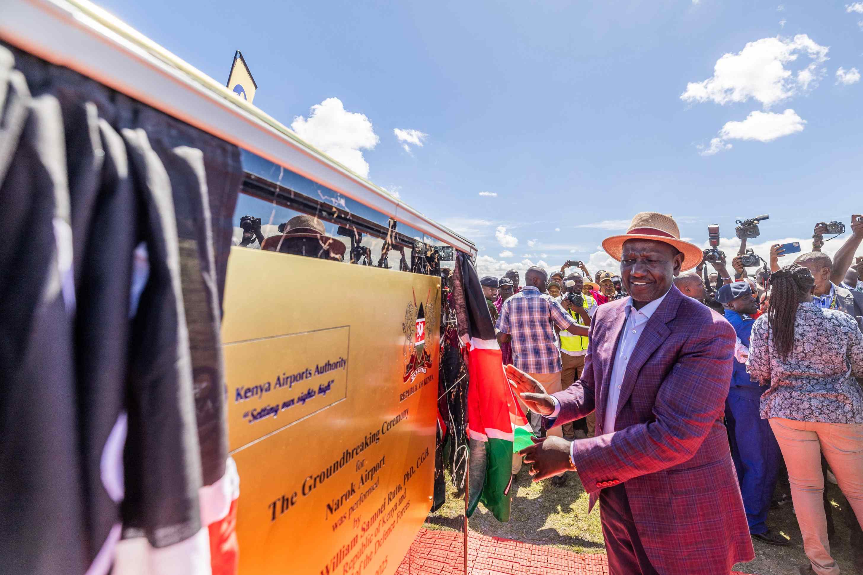 President Ruto breaks ground for new Narok airport