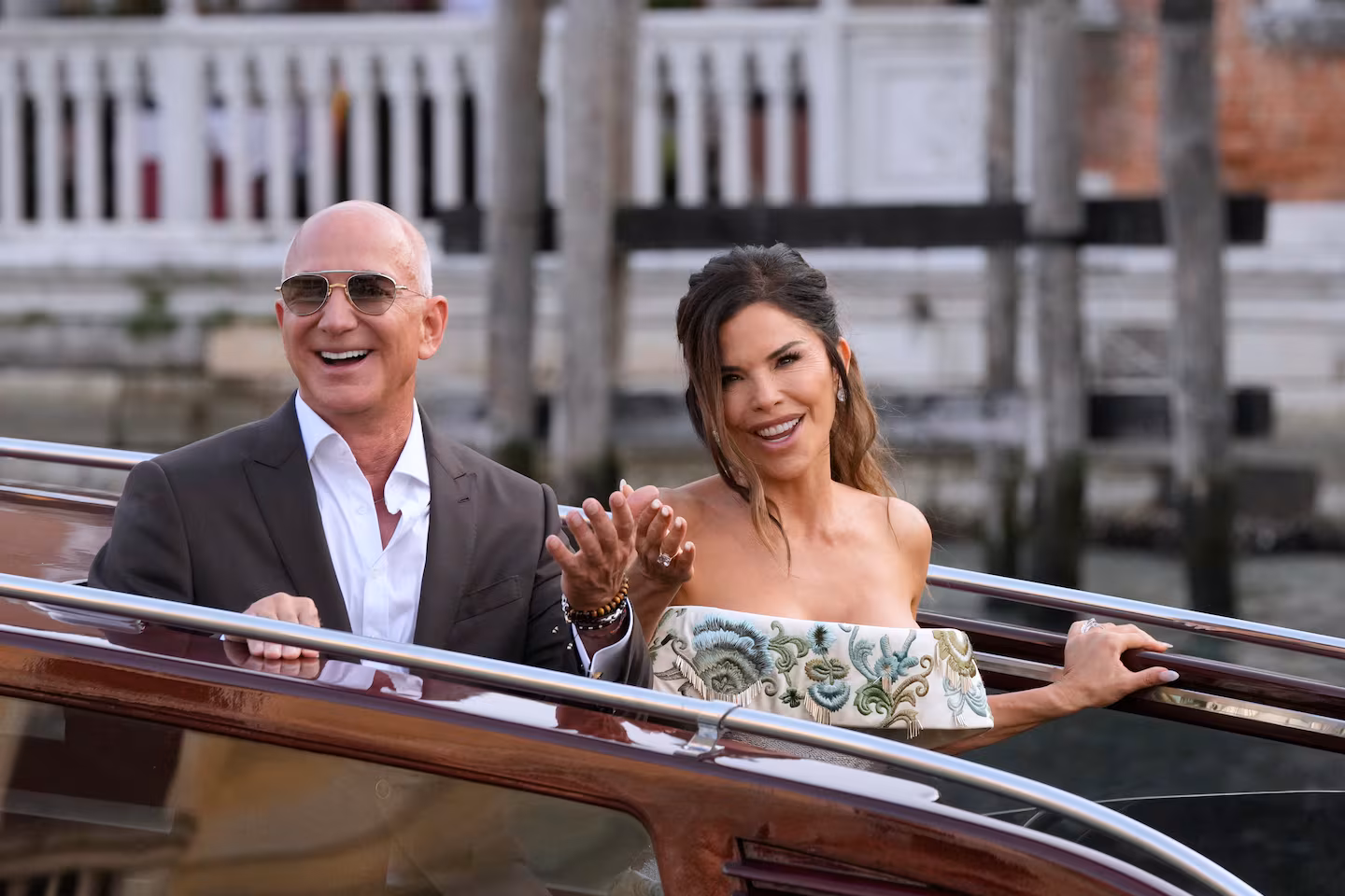 Bezos and Sanchez’s Venice wedding dazzles as locals decry billionaire spectacle
