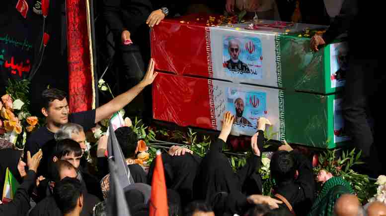 Iran holds state funeral for military leaders killed in Israel conflict