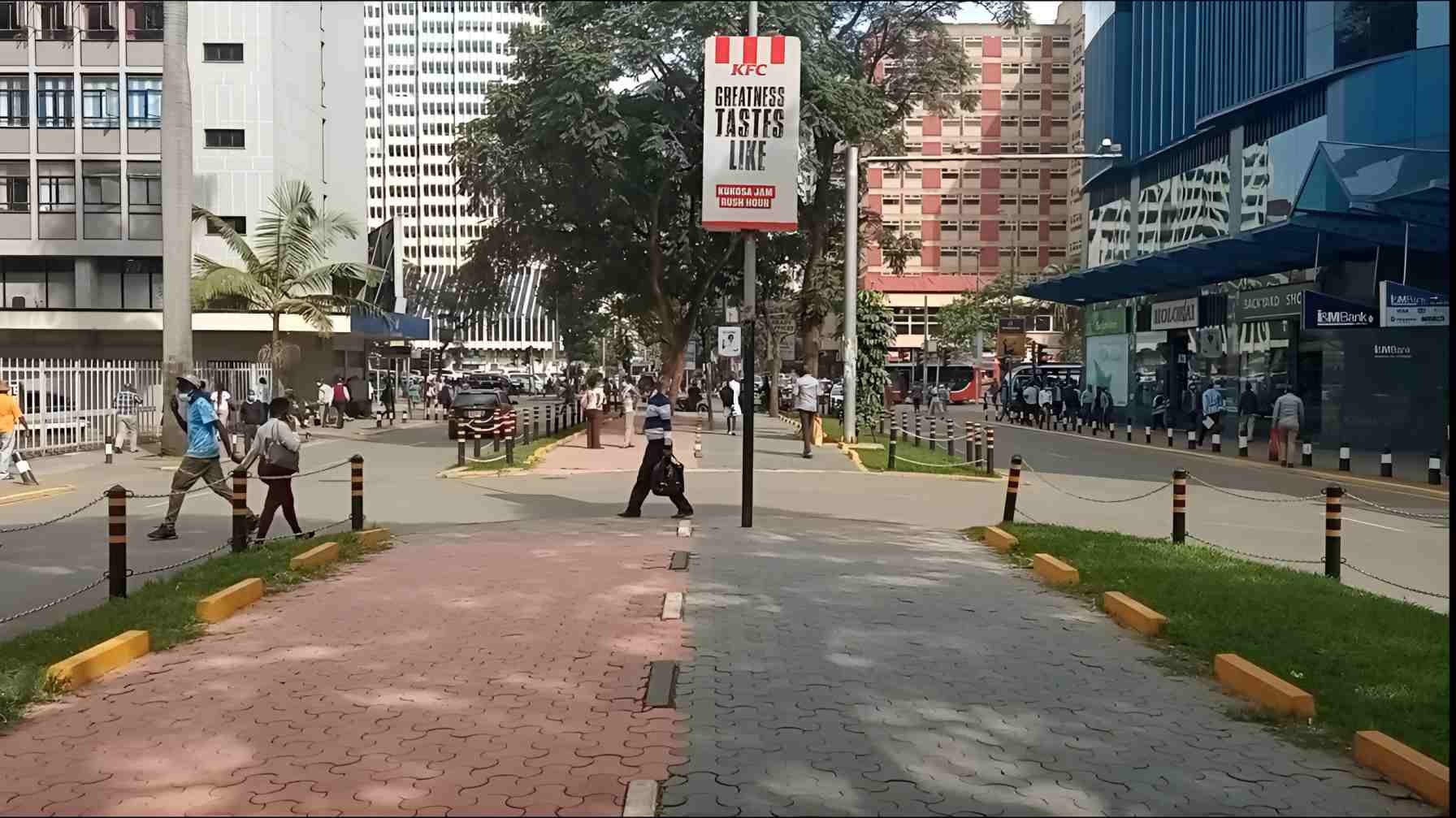 Walkway installation intensifies in Nairobi CBD as county targets additional streets