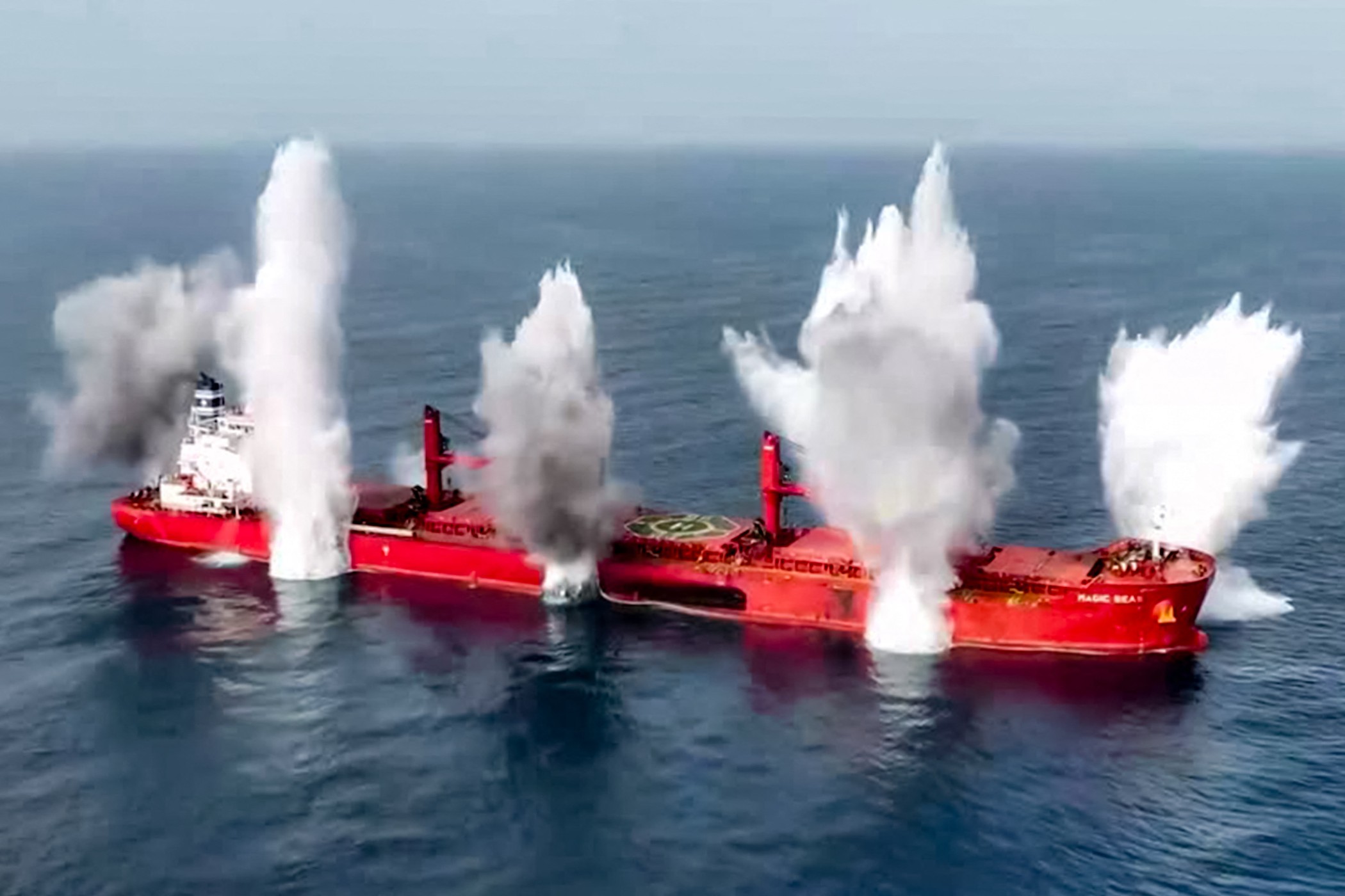 Three dead, 19 missing after Houthis sink cargo ship in Red Sea