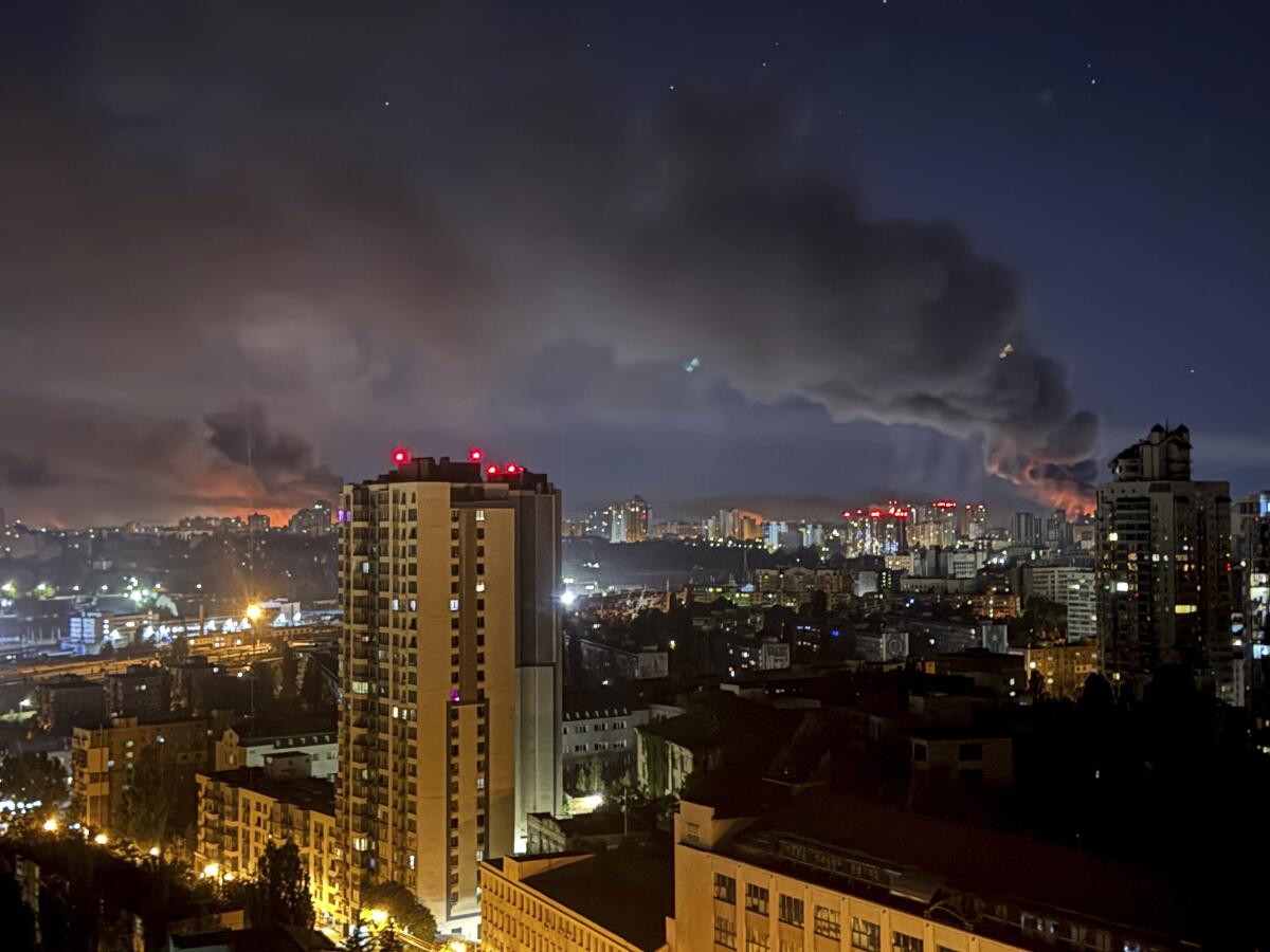 Russia pounds Kyiv with drone and missile barrage amid renewed peace overtures