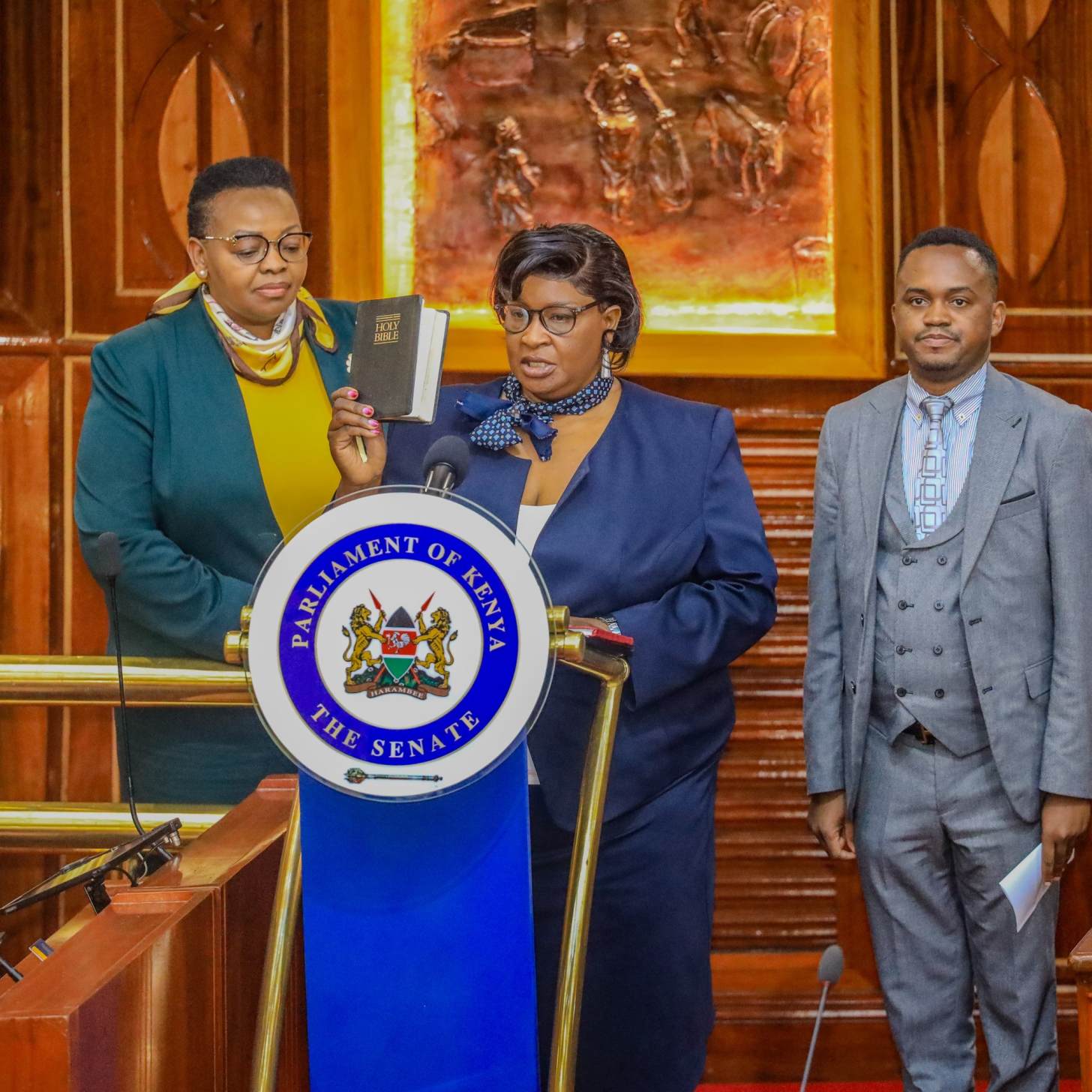 Consolata Wakwabubi sworn in as senator replacing Gloria Orwoba