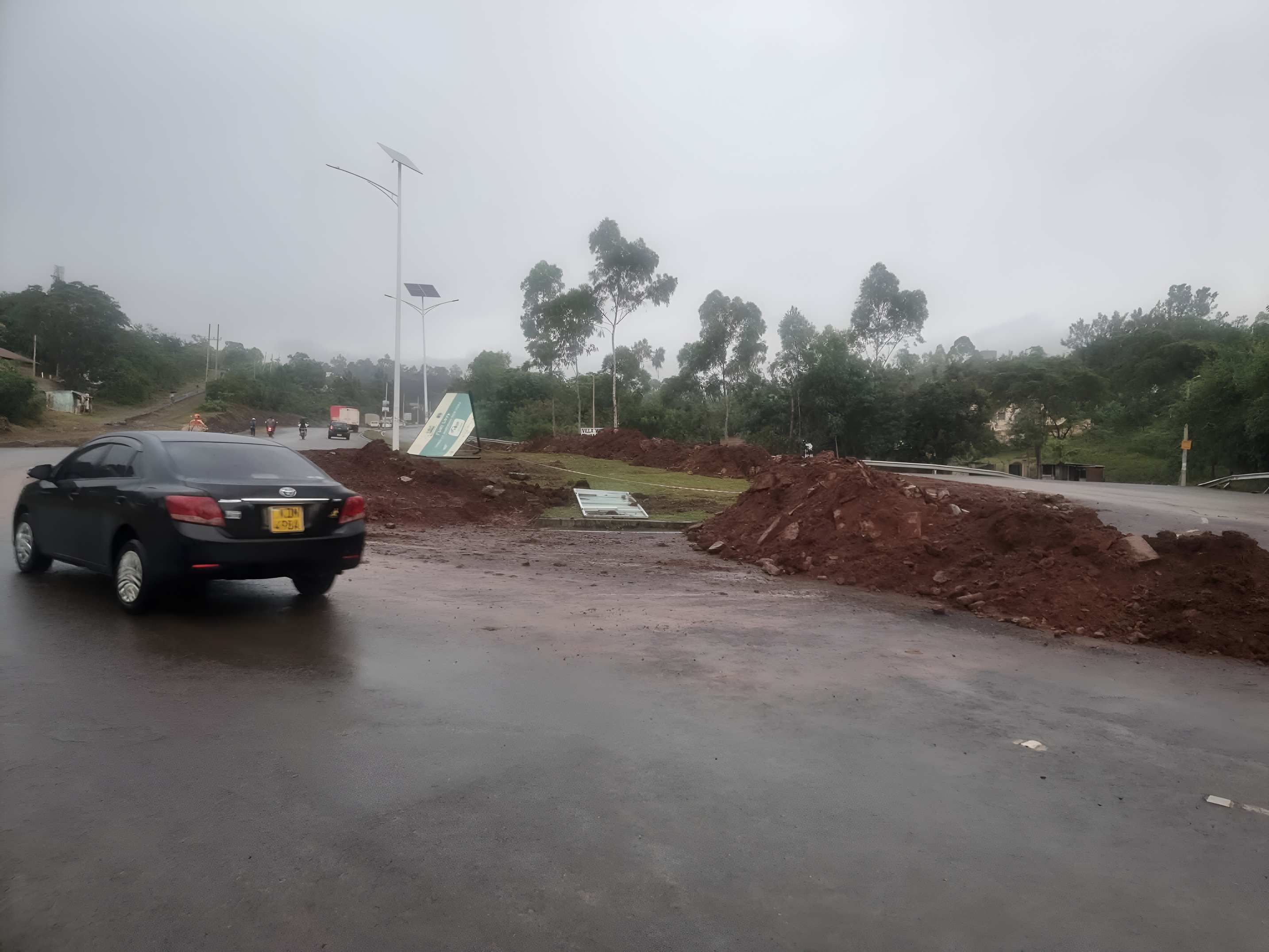Kisumu's Coptic Roundabout flattened days after deadly crash