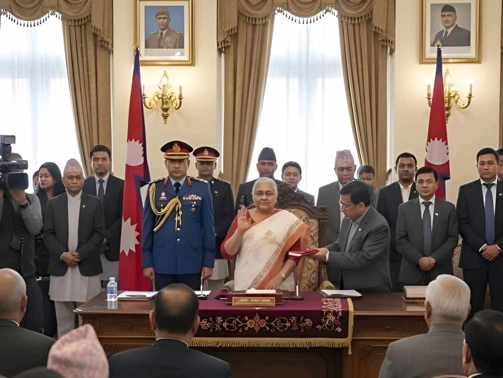 Sushila Karki sworn in as Nepal’s first female Prime Minister after deadly protests